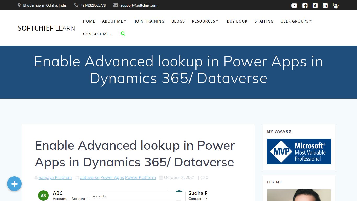 Enable Advanced lookup in Power Apps in Dynamics 365/ Dataverse - Softchief